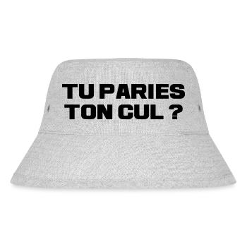 Tu paries ton cul - humour - Bob recyclé Stanley/Stella - gris chiné - Devant