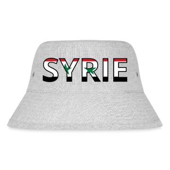 Flagge Syriens - Stanley/Stella recycelter Bucket Hat - Grau meliert - Vorne