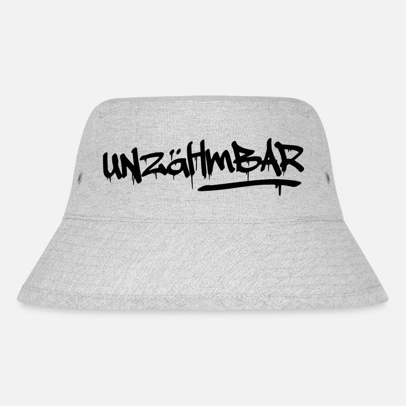 unzähmbar - Ahhh - Stanley/Stella recycelter Bucket Hat - Grau meliert