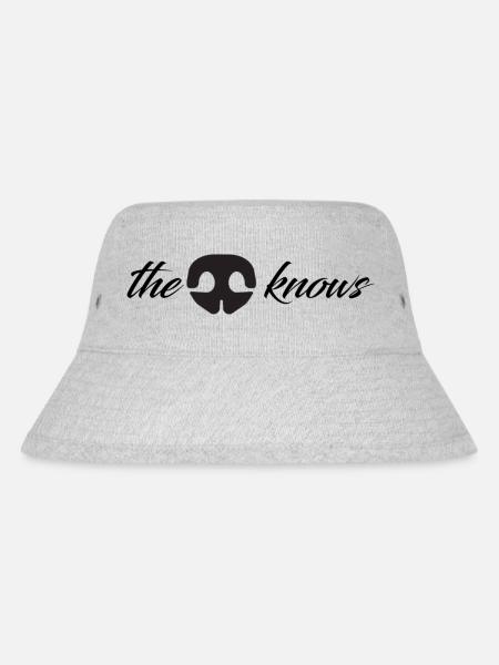the (dog) nose knows - Stanley/Stella Recycled Bucket Hat - heather grey