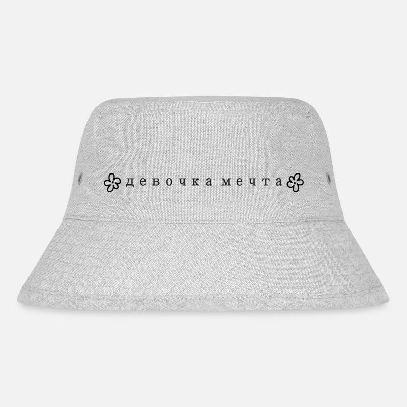 девушка мечтa - Traummädchen - Stanley/Stella recycelter Bucket Hat - Grau meliert