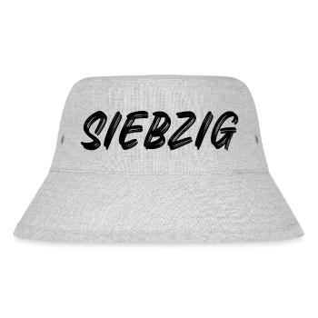 70 - Siebzig - 70. Geburtstag - Stanley/Stella recycelter Bucket Hat - Grau meliert - Vorne