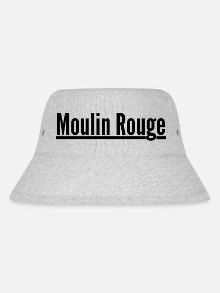 Moulin Rouge – Vom Pariser Kabarett inspiriertes Design - Stanley/Stella recycelter Bucket Hat - Grau meliert