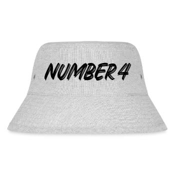 Numéro 4 - quatre - quatrième - quatrième - 4 - numéro 4 - Bob recyclé Stanley/Stella - gris chiné - Devant
