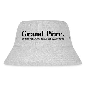 Grand-père comme un papa en plus cool humour papy - Bob recyclé Stanley/Stella - gris chiné - Devant