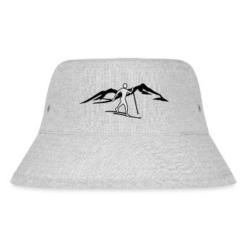 Cross-country mountain - Stanley/Stella Recycled Bucket Hat - heather grey - Front
