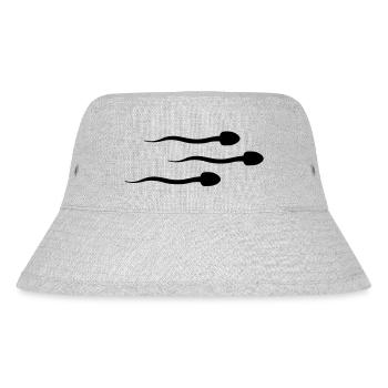 sperm__f1 - Stanley/Stella Recycled Bucket Hat - heather grey - Front
