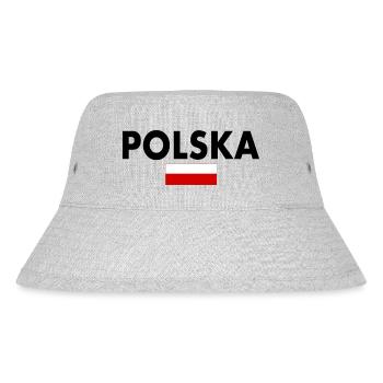 Polen - Stanley/Stella recycelter Bucket Hat - Grau meliert - Vorne