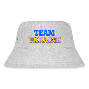 Team ukraine - Stanley/Stella recycelter Bucket Hat - Grau meliert - Vorne