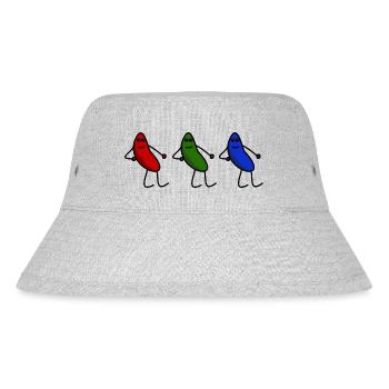 Chilled Jays - red_green_blue - Stanley/Stella recycelter Bucket Hat - Grau meliert - Vorne