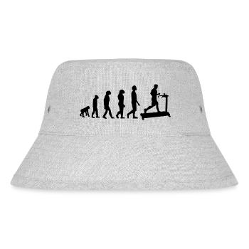 Laufband Evolution - Stanley/Stella recycelter Bucket Hat - Grau meliert - Vorne