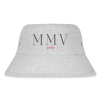 Römischezahl Geburtsjahr Made in 2005 - Stanley/Stella recycelter Bucket Hat - Grau meliert - Vorne