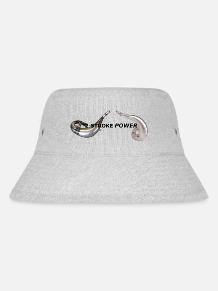2-Stroke power - Stanley/Stella Recycled Bucket Hat - heather grey