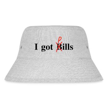 I got Pills - Stanley/Stella recycelter Bucket Hat - Grau meliert - Vorne
