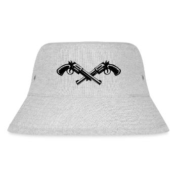Guns - Stanley/Stella Recycled Bucket Hat - heather grey - Front