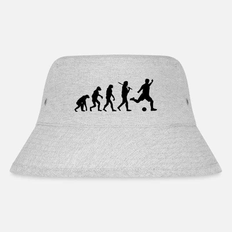 Fußball - Stanley/Stella recycelter Bucket Hat - Grau meliert