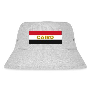 La ville du Caire aux couleurs du drapeau égyptien - Bob recyclé Stanley/Stella - gris chiné - Devant
