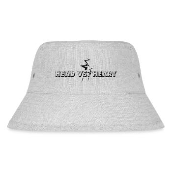 Head vs. Heart - Stanley/Stella Recycled Bucket Hat - heather grey - Front