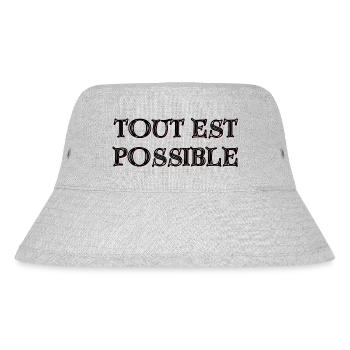 Tout est Possible - Bob recyclé Stanley/Stella - gris chiné - Devant