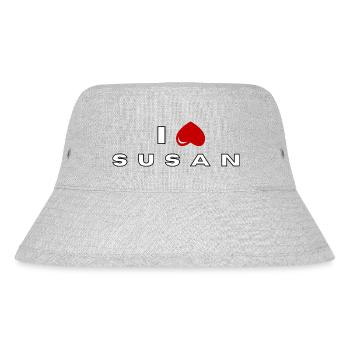 Ich hasse Susan - Stanley/Stella recycelter Bucket Hat - Grau meliert - Vorne