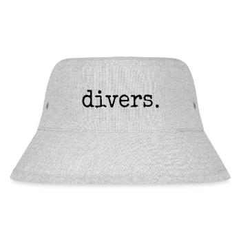 divers. Sei anders, verrückt, vielfältig Statement - Stanley/Stella recycelter Bucket Hat - Grau meliert - Vorne