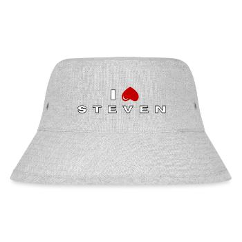 Ich hasse Steven - Stanley/Stella recycelter Bucket Hat - Grau meliert - Vorne