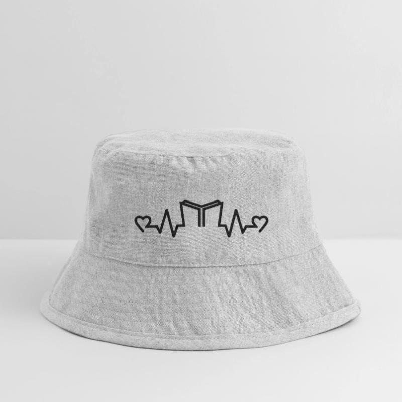 Herzfrequenz Buch Reader, Reader, Bücher Stanley/Stella recycelter Bucket Hat