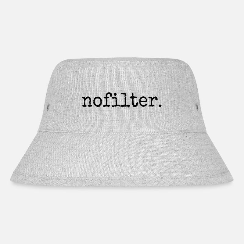 nofilter. Natürlich authentische Ästhetik - Stanley/Stella recycelter Bucket Hat - Grau meliert