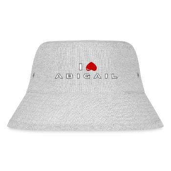 Ich hasse Abigail - Stanley/Stella recycelter Bucket Hat - Grau meliert - Vorne