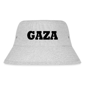 Gaza - Stanley/Stella Recycled Bucket Hat - heather grey - Front