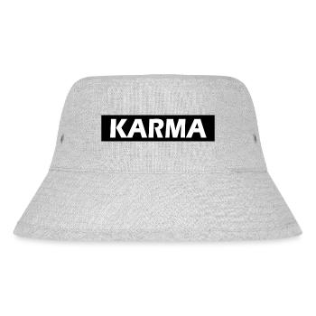 Karma - Stanley/Stella recycelter Bucket Hat - Grau meliert - Vorne