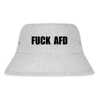Fuck afd - Stanley/Stella Recycled Bucket Hat - heather grey - Front