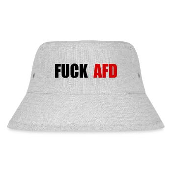 Fuck afd - Stanley/Stella Recycled Bucket Hat - heather grey - Front