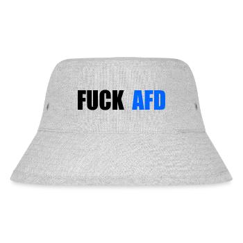 Fuck afd - Stanley/Stella Recycled Bucket Hat - heather grey - Front