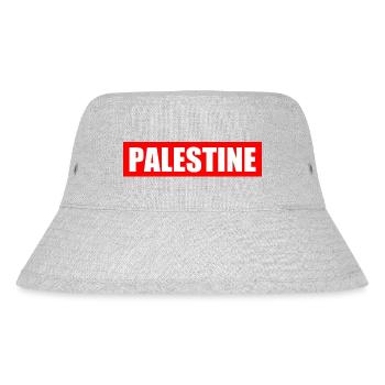 Palestine - Stanley/Stella Recycled Bucket Hat - heather grey - Front