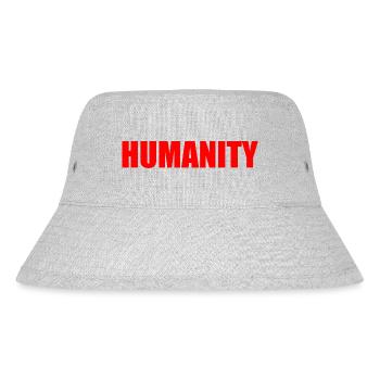 Humanity - Stanley/Stella recycelter Bucket Hat - Grau meliert - Vorne