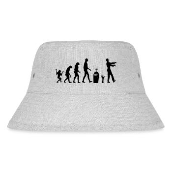 Zombie Evolution 2 - Stanley/Stella recycelter Bucket Hat - Grau meliert - Vorne