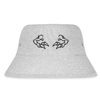 Zurück T-Rex - Stanley/Stella recycelter Bucket Hat - Grau meliert - Vorne