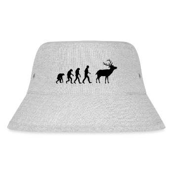 hirsch evolution - Stanley/Stella recycelter Bucket Hat - Grau meliert - Vorne