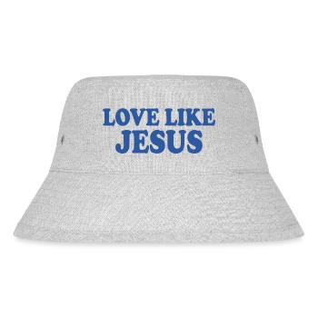 Love like jesus - Stanley/Stella recycelter Bucket Hat - Grau meliert - Vorne