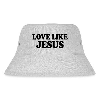 Love like jesus - Stanley/Stella recycelter Bucket Hat - Grau meliert - Vorne