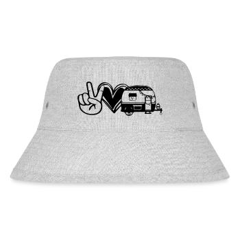 Camping - Stanley/Stella recycelter Bucket Hat - Grau meliert - Vorne