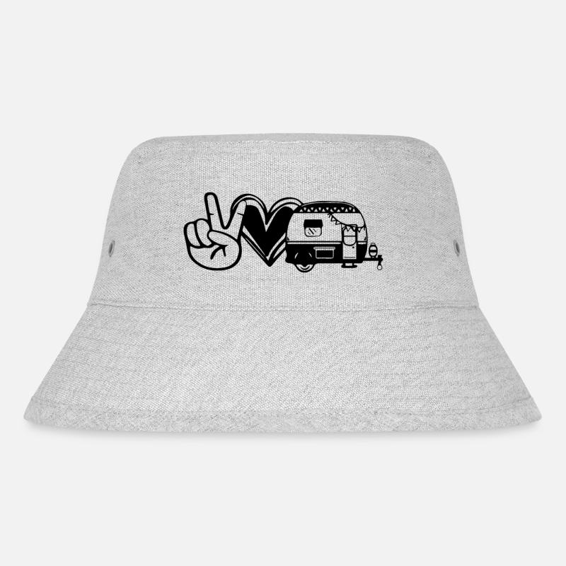 Camping - Stanley/Stella recycelter Bucket Hat - Grau meliert