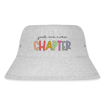 just one more chapter bunter Text -Buchliebhaber - Stanley/Stella recycelter Bucket Hat - Grau meliert - Vorne