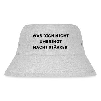 was dich nicht umbringt macht stärker 1 - Stanley/Stella recycelter Bucket Hat - Grau meliert - Vorne