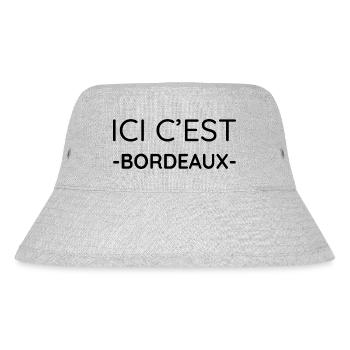 Ici c'est Bordeaux (noir) - Bob recyclé Stanley/Stella - gris chiné - Devant