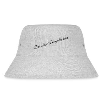 Die schöne Burgenländerin - Stanley/Stella recycelter Bucket Hat - Grau meliert - Vorne