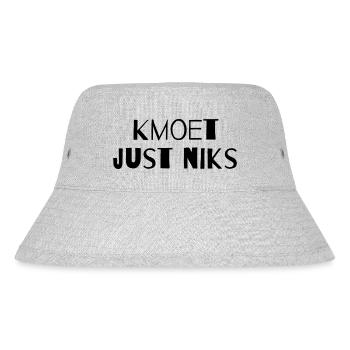 Kmoet just niks, Antwerps dialect Shirts - Bob recyclé Stanley/Stella - gris chiné - Devant