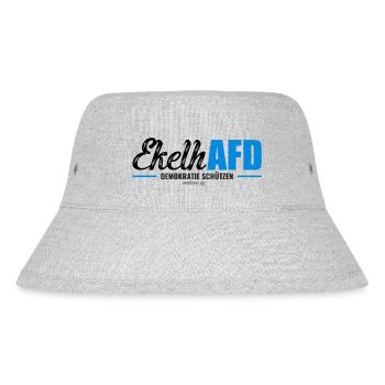 Mimikama EkelhAFD - Stanley/Stella recycelter Bucket Hat - Grau meliert - Vorne
