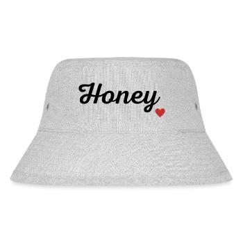 Honey - Stanley/Stella recycelter Bucket Hat - Grau meliert - Vorne